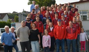 Gruppenfoto Koppiger Gäste mit Gastgebern