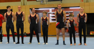 Die Startaufstellung gegen Coesfeld v.l. Patrick, Olaf, Thorsten, Oskar, Philipp, Jakob und Leandro