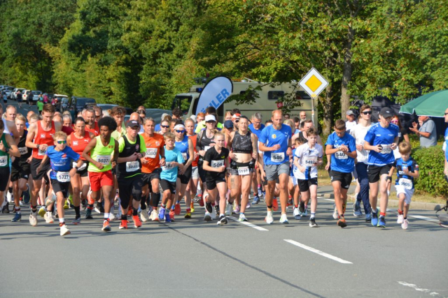 5 km Läufer unterwegs